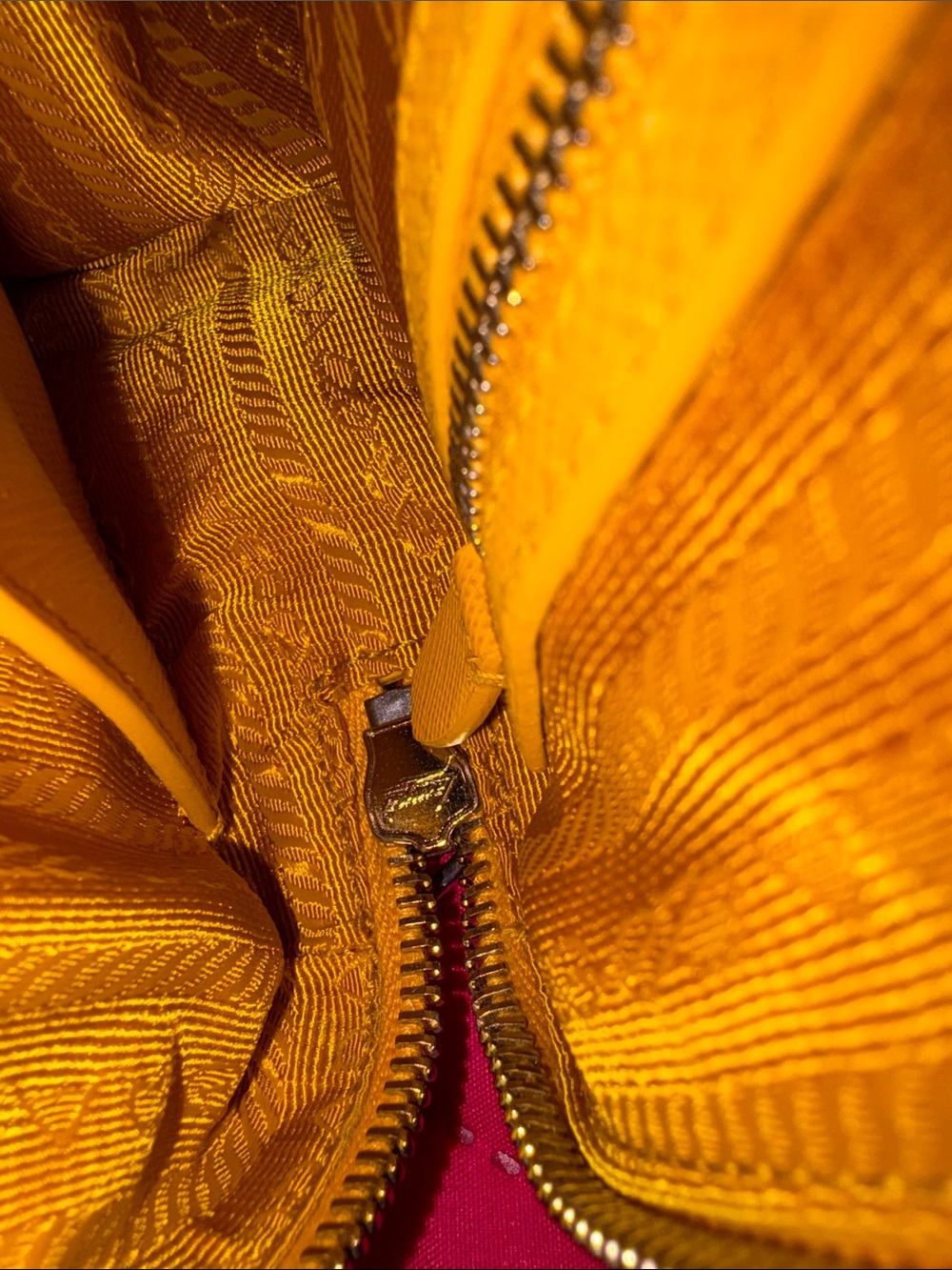 Prada Yellow Saffiano Leather Mini Bowling Bag - Picture 7 of 11
